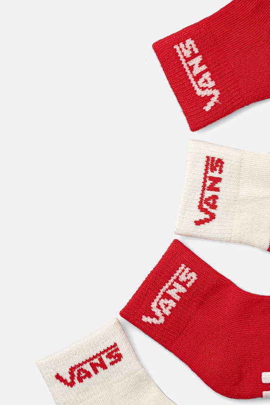 Vans șosete copii DROP V CLASSIC SOCK 2-pack VN0A7PTCIZQ1 rosu SS25
