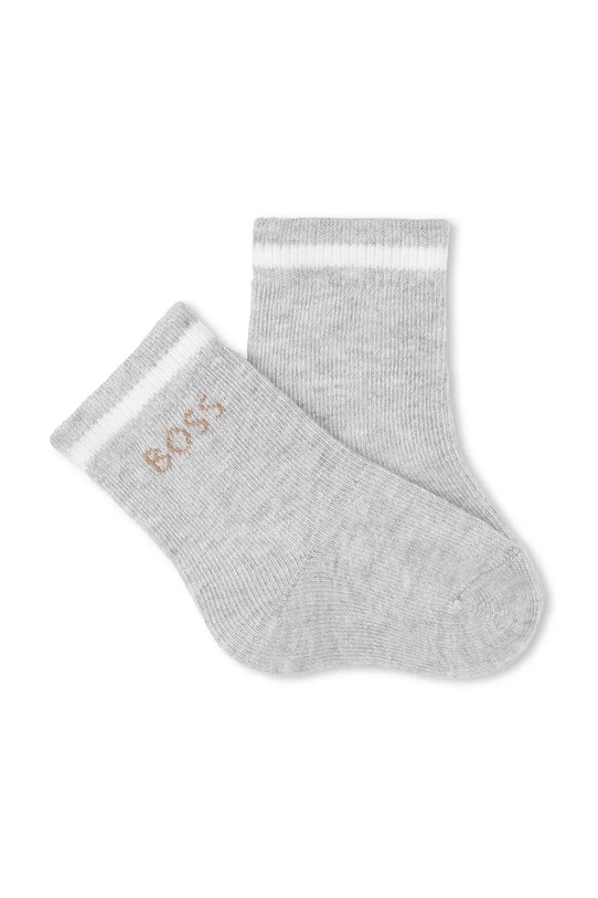 BOSS sosete bebe 3-pack J51742 alb SS25