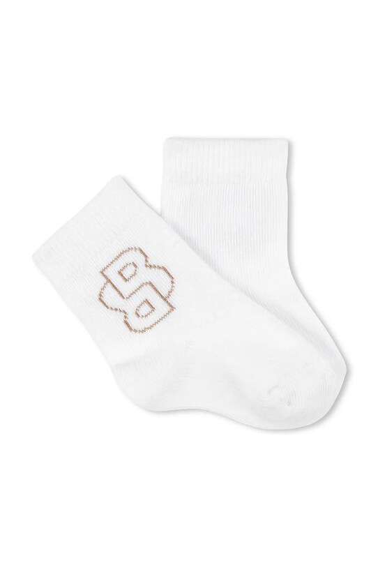 Chłopiec BOSS skarpetki niemowlęce 3-pack J51742 biały