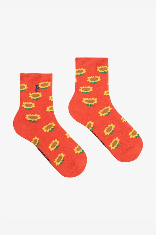 Bobo Choses calzini per bambini Sunflower calzini arancione 125AI007