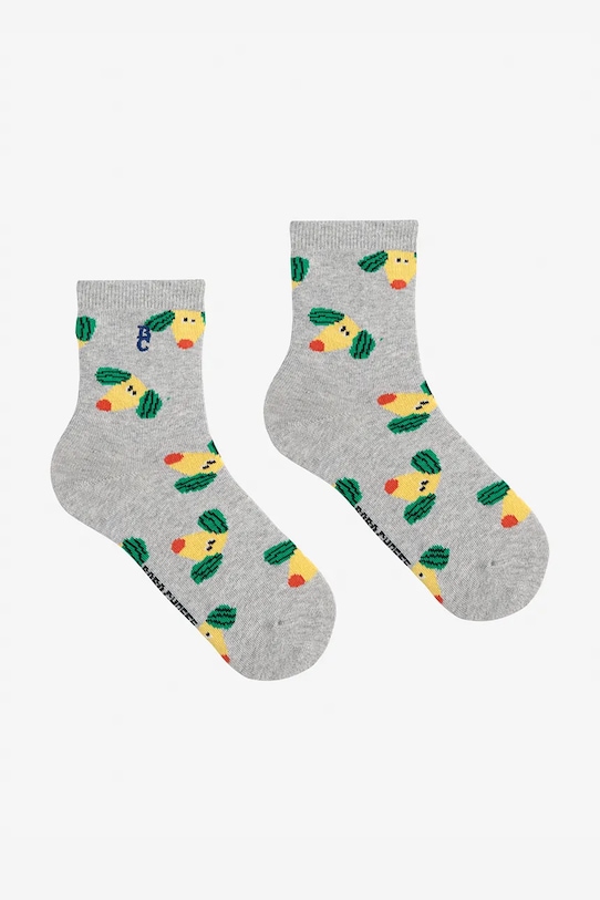 Bobo Choses sosete copii Happy Dog sosete lungi gri 125AI010