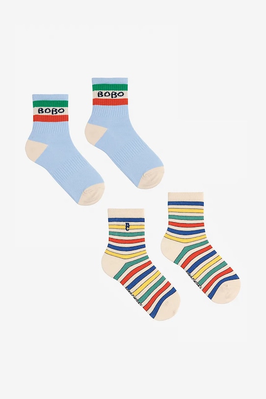 Bobo Choses sosete copii 2-pack sosete lungi albastru 125AI012