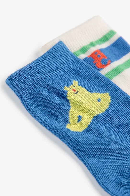 Bobo Choses skarpetki dziecięce Hug Me Bear 2-pack niebieski 125AH021