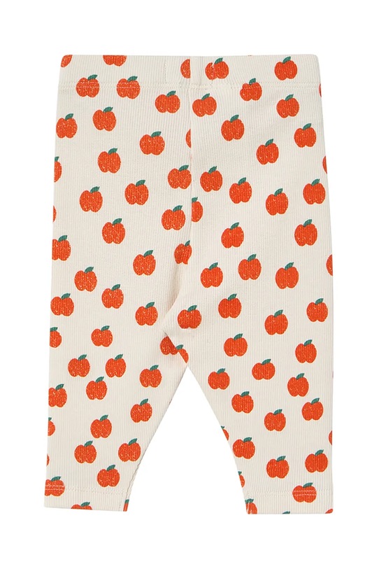 Tinycottons leggins bebe APPLES BABY RIB PANT SS25.348 bej SS25