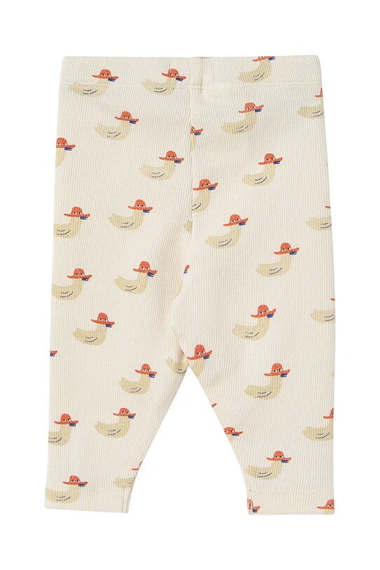 Pajkice za dojenčka Tinycottons DUCKS BABY RIB PANT SS25.360 bež SS25