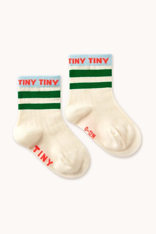 Дитячі шкарпетки Tinycottons TINY MEDIUM HEIGHT SOCKS SS25.456 зелений SS25