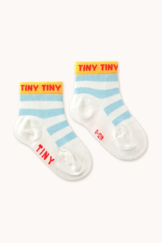 Tinycottons skarpetki dziecięce STRIPES SHORT HEIGHT SOCKS SS25.458 niebieski SS25