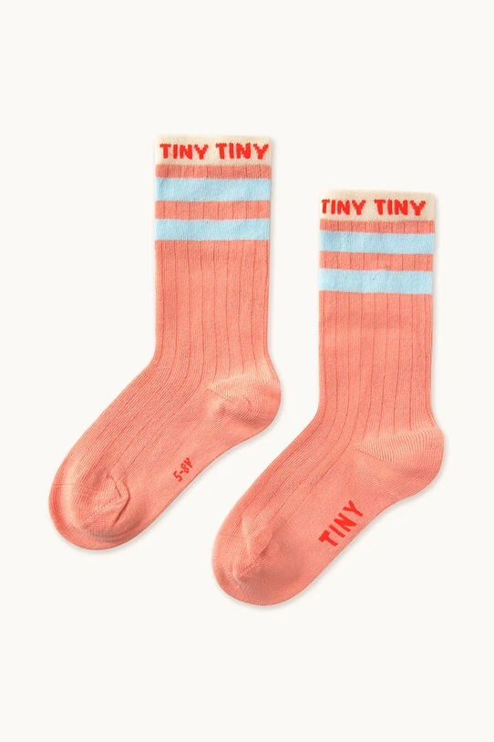 Tinycottons sosete copii TINY MEDIUM HEIGHT SOCKS sosete lungi portocaliu SS25.457
