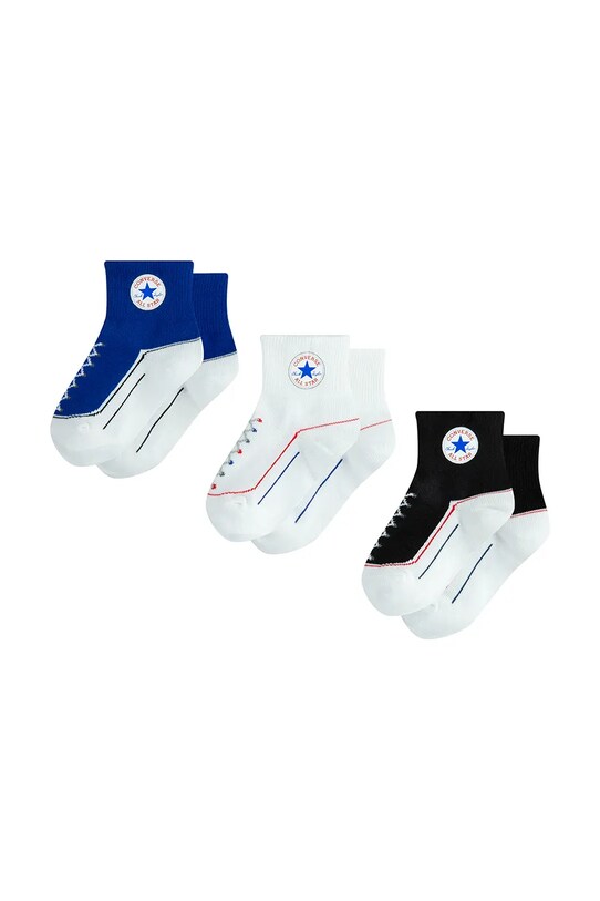 Converse skarpetki dziecięce 3-pack skarpetki długie biały NC0172