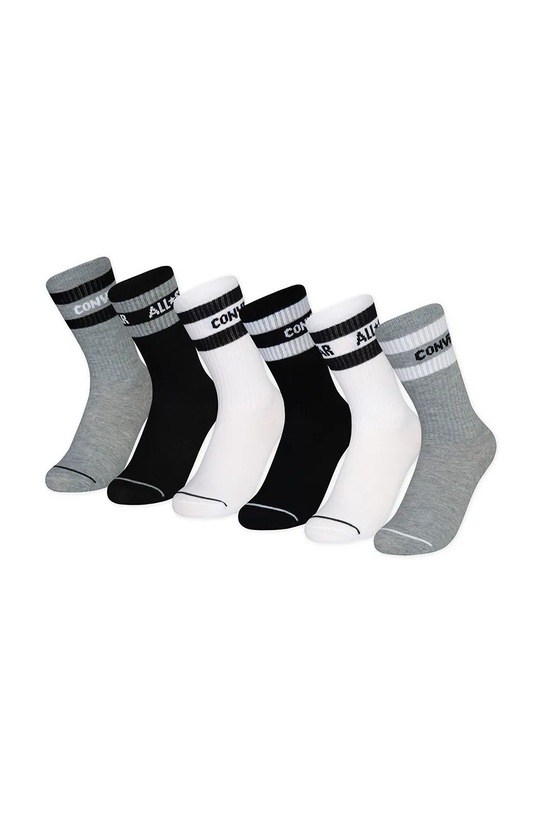Detské ponožky Converse 6-pak dlhé ponožky sivá RC0156