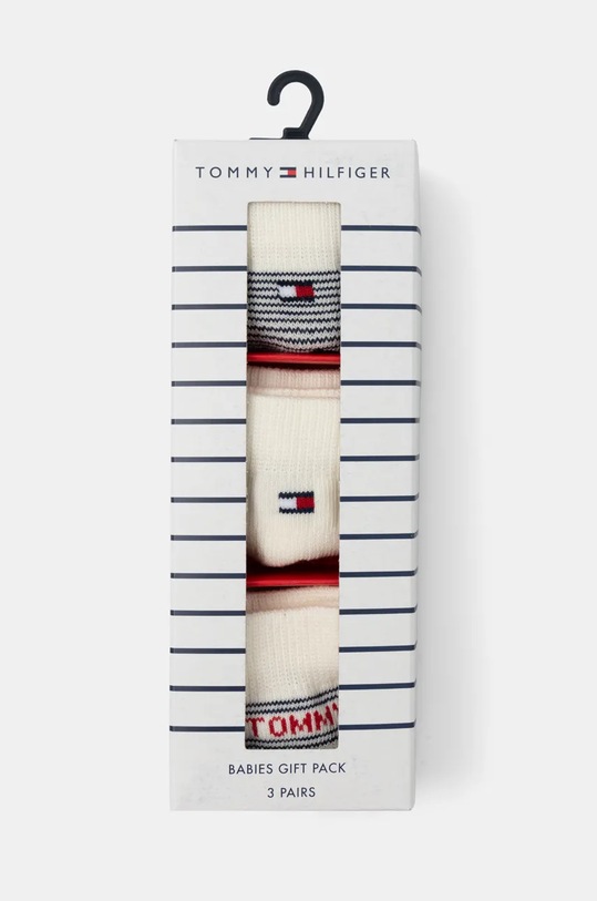 Chlapec Ponožky pre bábätká Tommy Hilfiger 3-pak 701232722.PPYA béžová