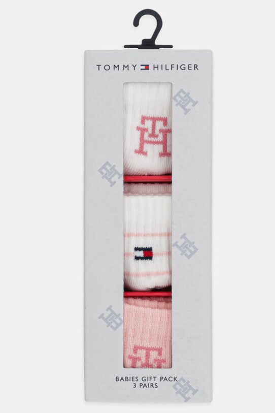 Шкарпетки для немовлят Tommy Hilfiger 3-pack 701232851.PPYA рожевий SS25