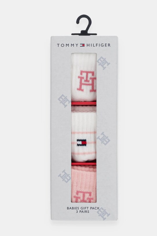Шкарпетки для немовлят Tommy Hilfiger 3-pack рожевий 701232851.PPYA