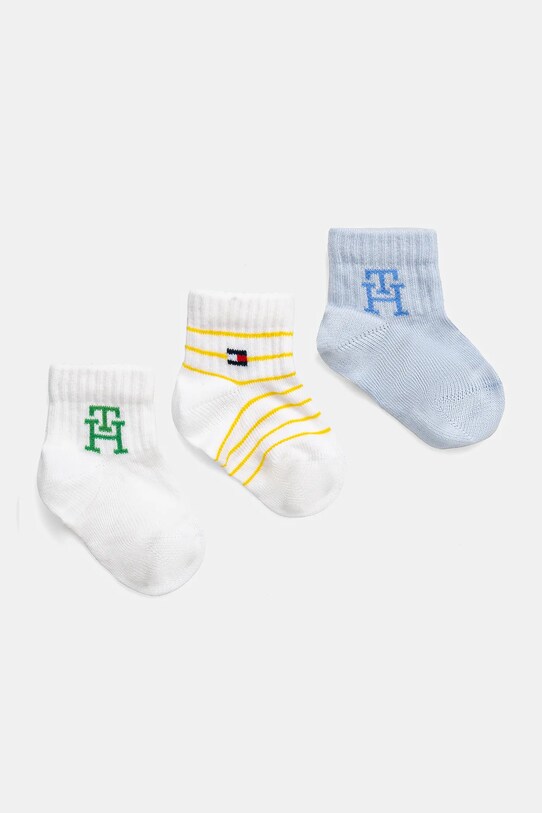 Шкарпетки для немовлят Tommy Hilfiger 3-pack візерунок блакитний 701232851.PPYA