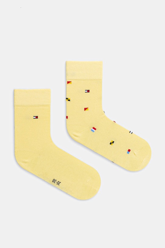 Detské ponožky Tommy Hilfiger 2-pak jednofarebný žltá 701232857.PPYA