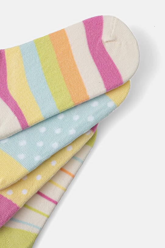 Παιδικές κάλτσες United Colors of Benetton 4-pack 6AO307048.G.Seasonal κίτρινο SS25