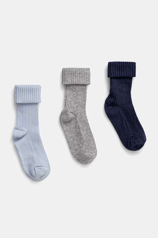 United Colors of Benetton skarpetki dziecięce 3-pack melanż niebieski 6ORAF211S.W.Seasonal