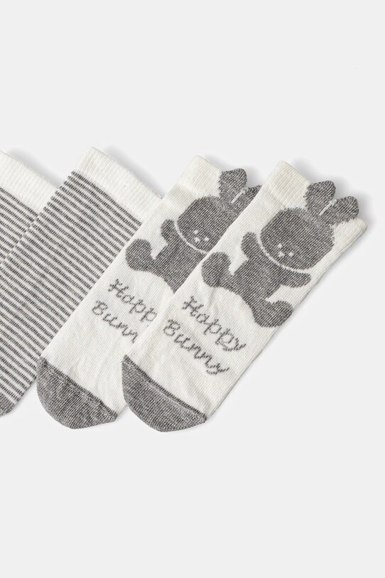 Дитячі шкарпетки United Colors of Benetton 2-pack 6AO5F2111.W.Seasonal сірий SS25
