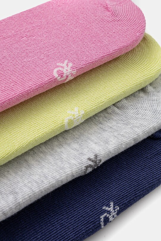 Detské ponožky United Colors of Benetton 4-pak 6GRD07028.G.Season.PPYA zelená SS25