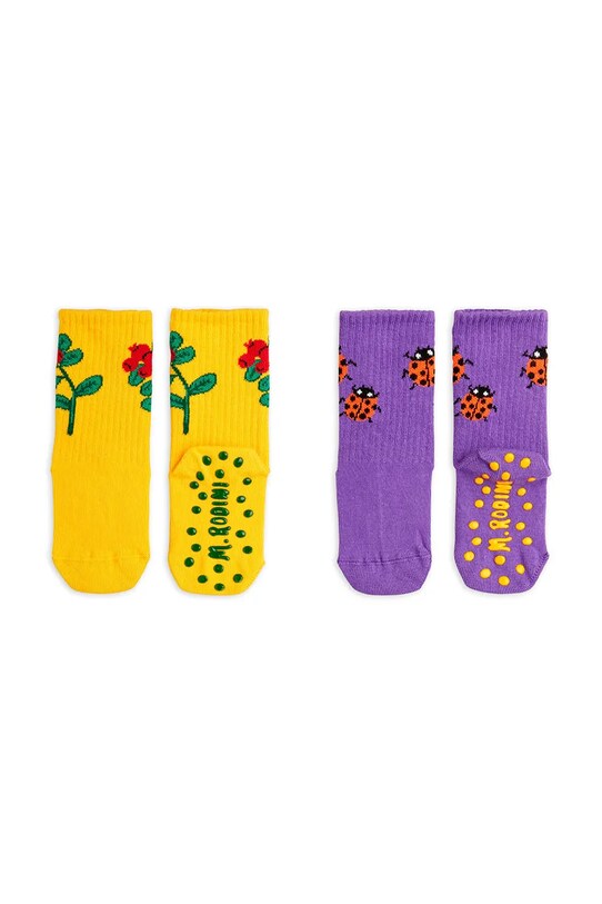 Дитячі шкарпетки Mini Rodini Lingonberries 2-pack 2526010700 фіолетовий SS25