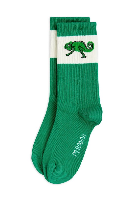 Дитячі шкарпетки Mini Rodini Lizard довгі шкарпетки зелений 2526011475