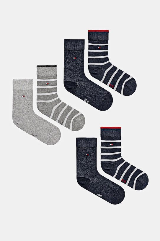 Tommy Hilfiger skarpetki dziecięce 6-pack skarpetki długie granatowy 701232847.PPYA