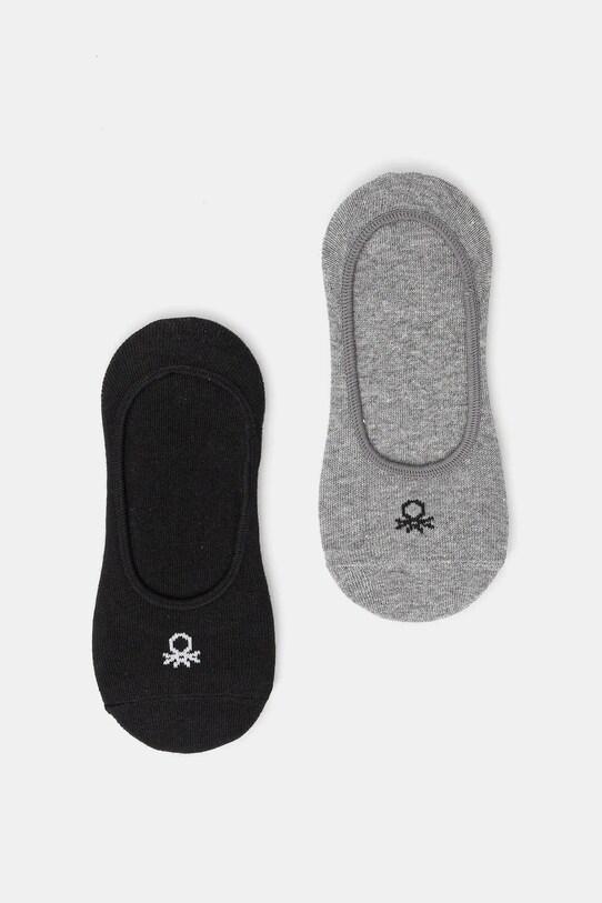 United Colors of Benetton skarpetki 2-pack skarpetki krótkie czarny 6AO60701K.G.Seasonal