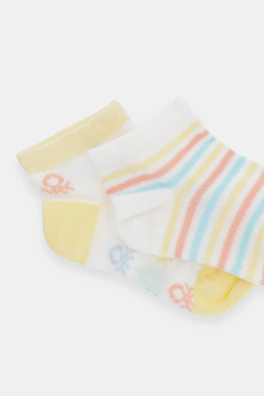 Ponožky United Colors of Benetton 2-pak 6AO50703X.W.Seasonal žltá SS25