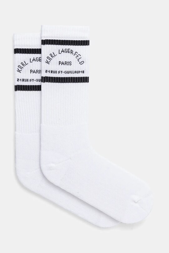 Шкарпетки Karl Lagerfeld довгі шкарпетки білий 551101.805517
