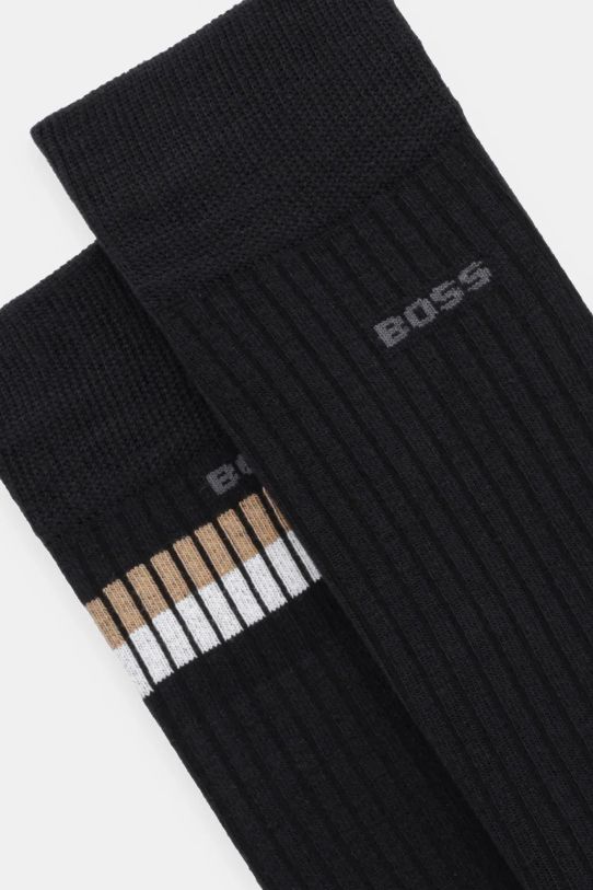 BOSS skarpetki 2-pack 50531074 czarny SS25