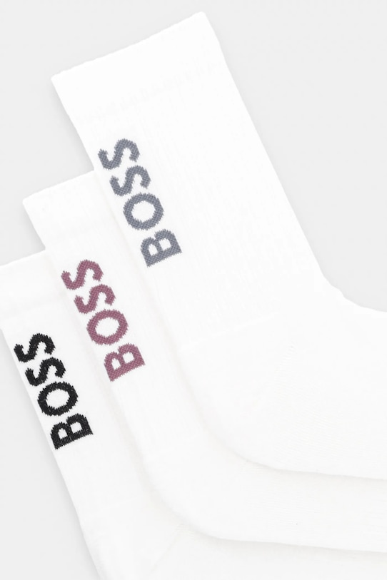 Шкарпетки BOSS 3-pack 50531540 білий SS25