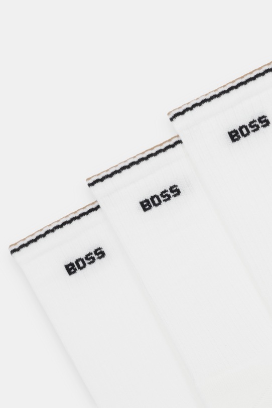Чорапи BOSS (3 чифта) 50531597 бял SS26