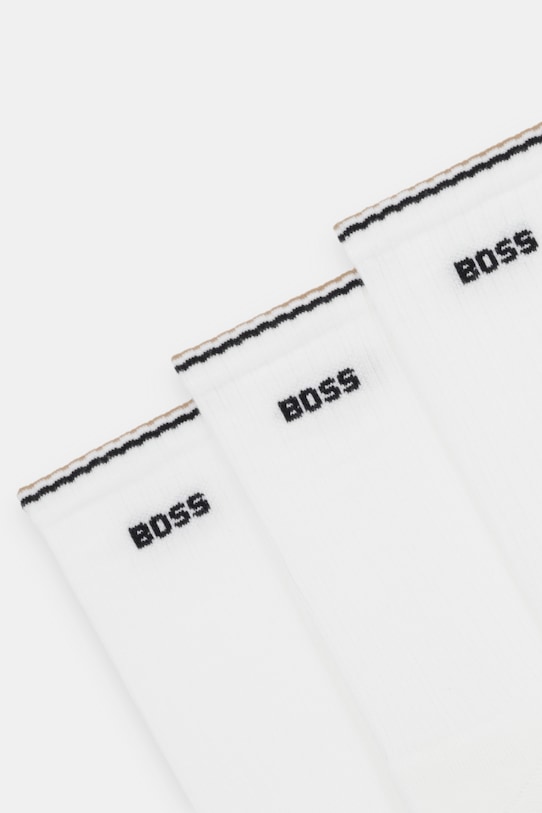Чорапи BOSS (3 чифта) 50531597 бял SS26