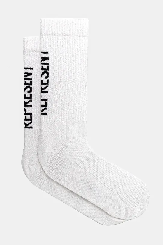 Represent skarpetki Logo Socks 2 Pack 2-pack skarpetki długie biały MLM8865.01