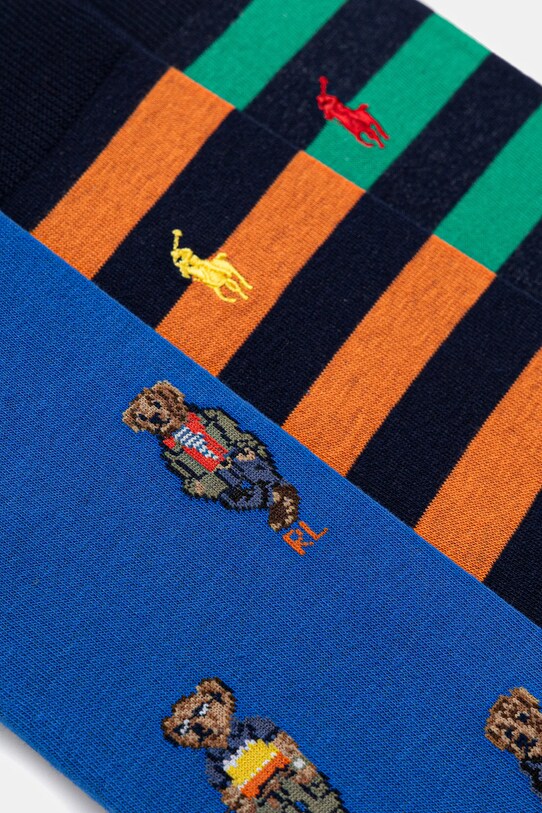 Nogavice Polo Ralph Lauren 3-pack 449973052 pisana SS25