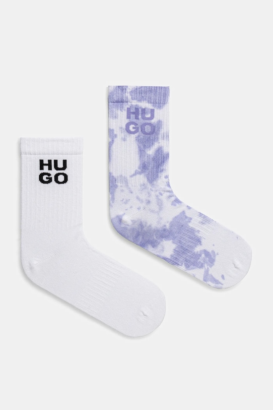 Ponožky HUGO 2-pack dlouhé ponožky bílá 50537570