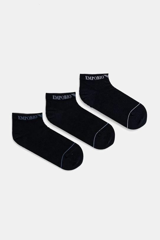 Emporio Armani Underwear sosete 3-pack sosete scurte bleumarin EM000550.AF12276
