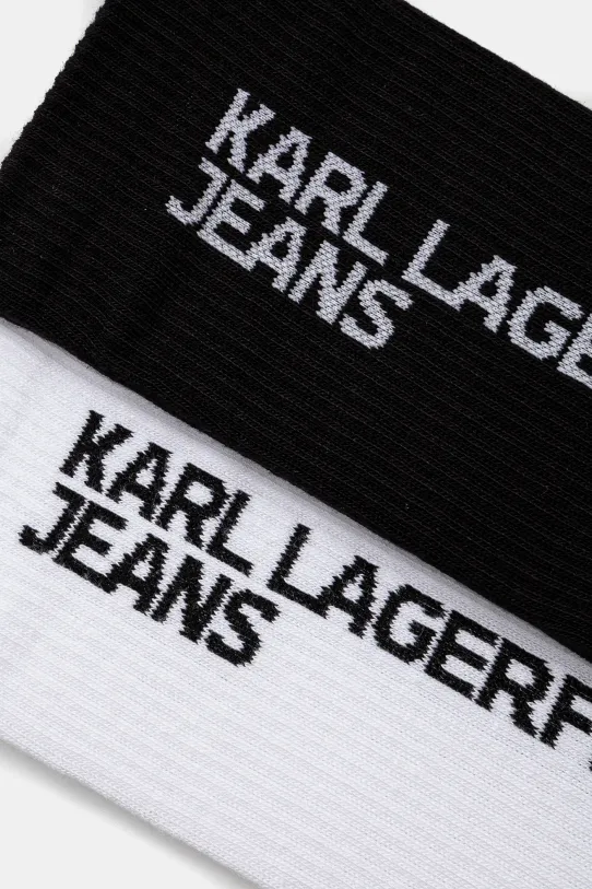 Ponožky Karl Lagerfeld Jeans 2-pack A1M47050 bílá SS25