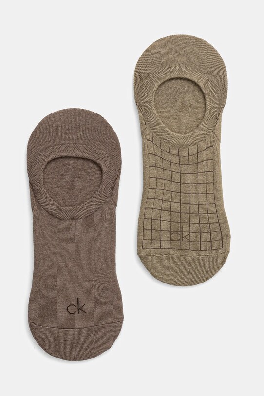 Ponožky Calvin Klein 2-pack krátké ponožky zelená 701231366