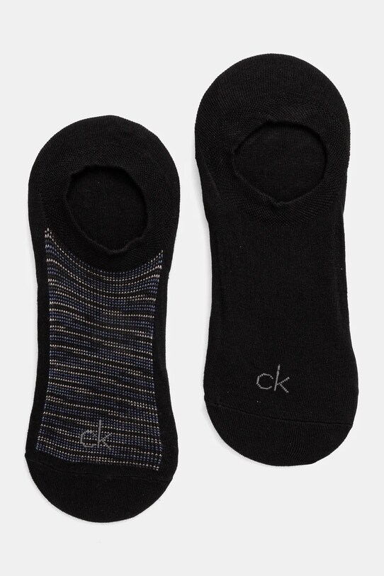 Ponožky Calvin Klein 2-pack hladký černá 701231367