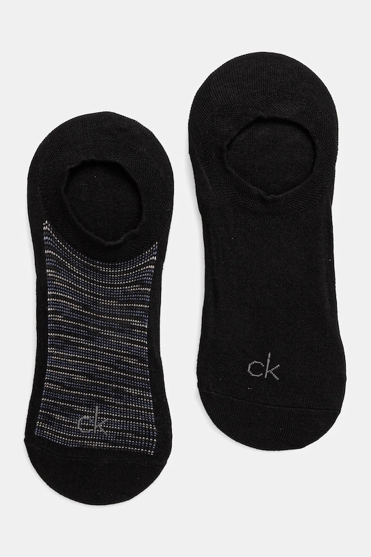 Ponožky Calvin Klein 2-pack hladký černá 701231367