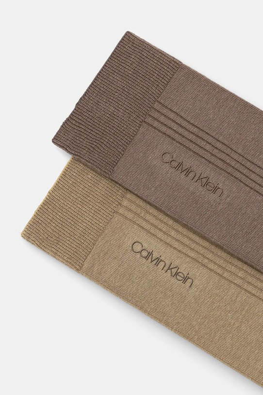 Ponožky Calvin Klein 2-pak 701232089 béžová SS25