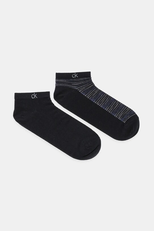 Ponožky Calvin Klein 2-pack hladký černá 701232663
