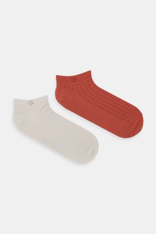 Calvin Klein șosete 2-pack sosete scurte bej 701233245