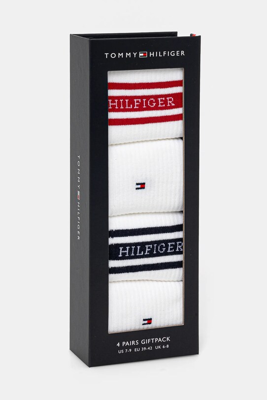 Ρούχα Κάλτσες Tommy Hilfiger 4-pack 701232606 λευκό