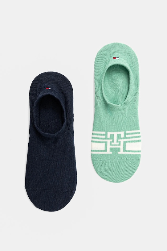 Tommy Hilfiger calzini pacco da 2 calzini corti verde 701232940