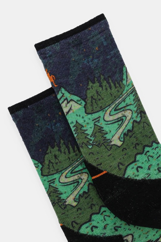 Smartwool skarpetki Trail Run Neature Print Crew SW002693 zielony SS25