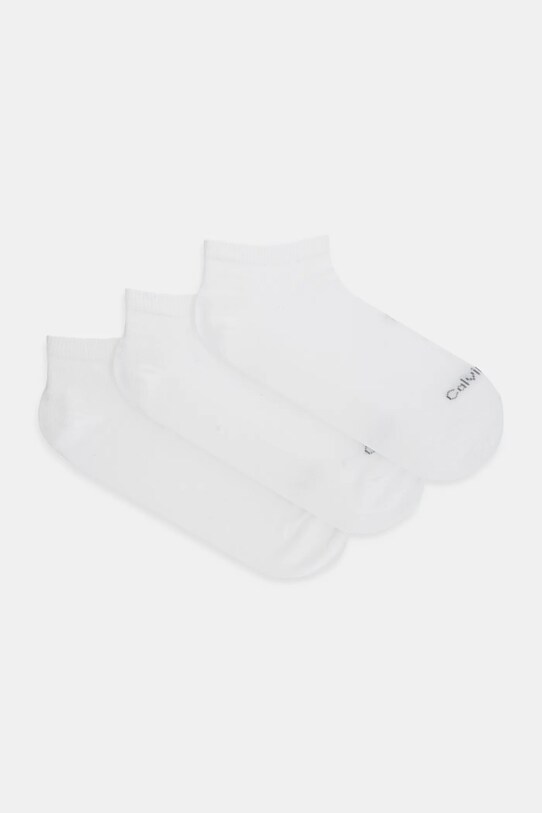Ponožky Calvin Klein 3-pak krátke ponožky biela 701233831