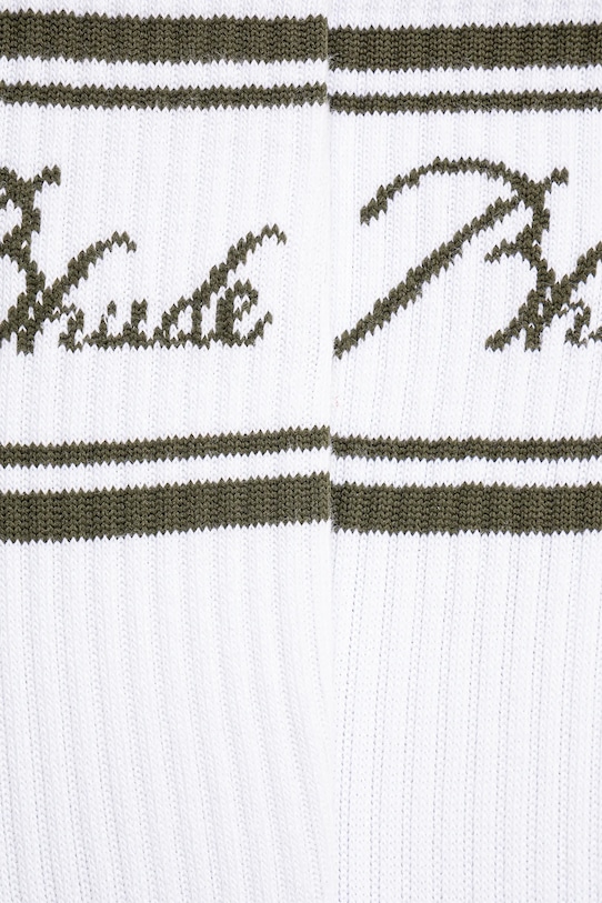 Носки RHUDE Striped Script Logo RHPS25SO03117 белый SS25