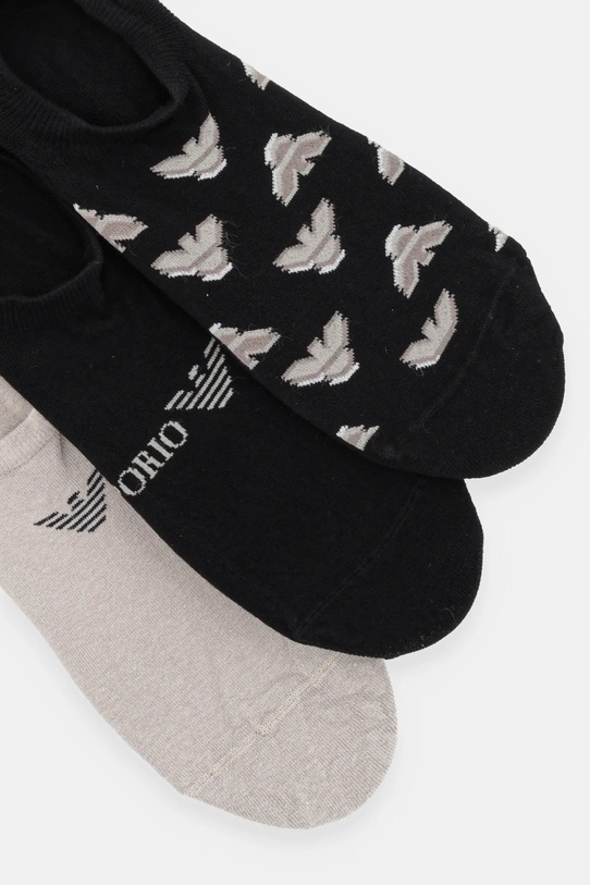 Ponožky Emporio Armani Underwear 3-pak EM000547.AF13202 čierna SS25